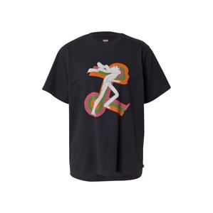 LEVI'S Tričko 'GRAPHIC JET TEE MULTI-COLOR'  oranžová / pink / černá / bílá