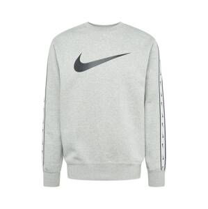 Nike Sportswear Mikina  šedá / černá