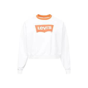 Levi's® Plus Mikina 'PL VINTAGE RAGLAN CREW NEUTRALS'  oranžová / bílá