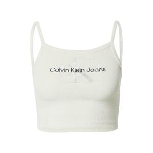 Calvin Klein Jeans Top  černá / stříbrná / bílá