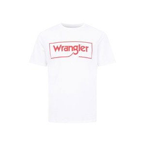 WRANGLER Tričko  červená / bílá