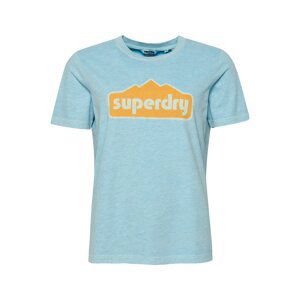 Superdry Tričko  světlemodrá / oranžová / bílá