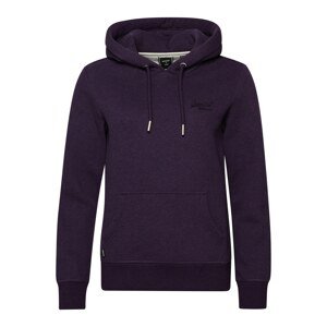 Superdry Mikina  tmavě fialová / bílá / černá