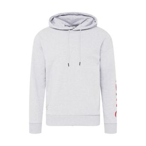 JACK & JONES Mikina 'Mono'  šedý melír / rubínově červená