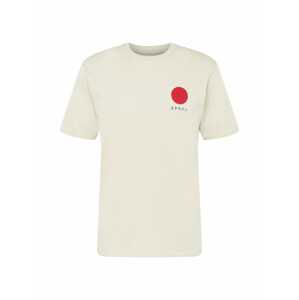 EDWIN Tričko 'JAPANESE SUN'  kámen / červená / černá