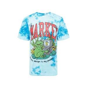 MARKET Tričko 'Passionate Frog'  modrá / pastelová modrá / zelená / červená