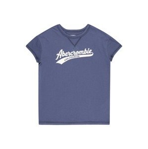 Abercrombie & Fitch Tričko  marine modrá / bílá