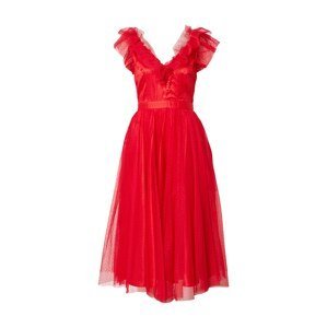 SWING Koktejlové šaty  červená