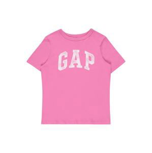 GAP Tričko  pink / bílá