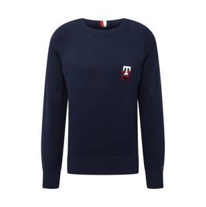 TOMMY HILFIGER Svetr  marine modrá / červená / bílá