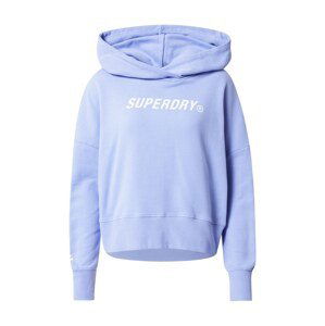 Superdry Mikina  světle fialová / bílá