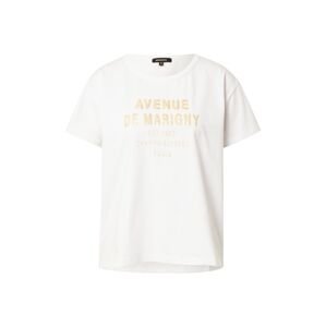 MORE & MORE Oversized tričko  zlatá / bílá