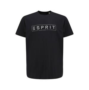 Esprit Big Size Tričko  černá / bílá