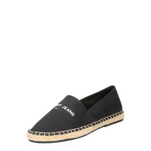 Tommy Jeans Espadrilky  černá / bílá