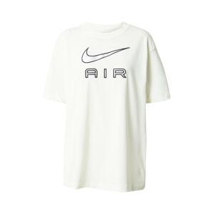 NIKE Funkční tričko  krémová / černá