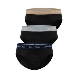 Calvin Klein Underwear Slipy  béžová / šedá / černá