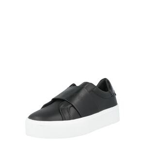 Calvin Klein Slip on boty  černá / bílá