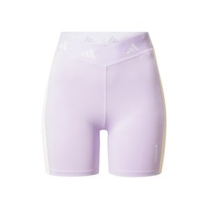 ADIDAS PERFORMANCE Sportovní kalhoty  krémová / pastelová fialová / bílá