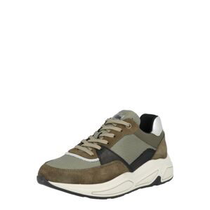 BULLBOXER Tenisky  khaki / černá