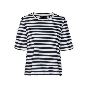 VERO MODA Tričko 'MOLLY'  marine modrá / bílá