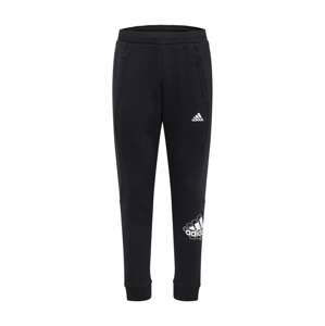 ADIDAS PERFORMANCE Sportovní kalhoty  černá / bílá