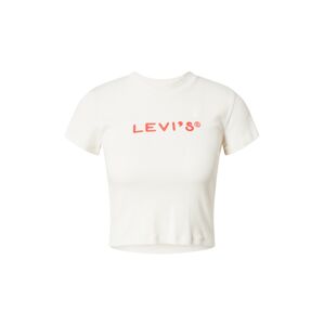 LEVI'S Tričko 'GRAPHIC MINI TEE NEUTRALS'  krémová / světle červená