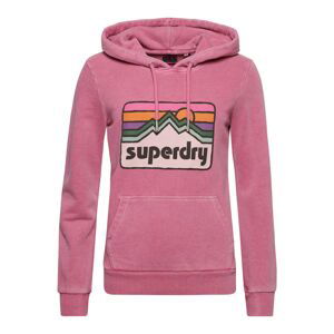 Superdry Mikina '90s Terrain'  zelená / fialová / oranžová / pink / černá