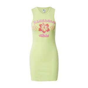 BDG Urban Outfitters Letní šaty 'HONOLULU'  citronová / pink / světle červená