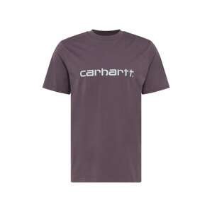 Carhartt WIP Tričko  tmavě šedá / bílá