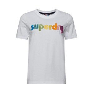 Superdry Tričko  žlutá / zelená / bobule / oranžová / bílá