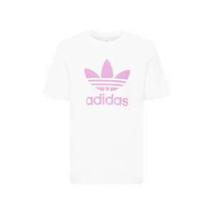 ADIDAS ORIGINALS Tričko  tmavě fialová / bílá