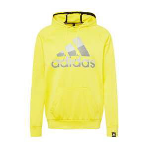 ADIDAS PERFORMANCE Sportovní mikina 'Game and Go'  citronová / šedá / černá