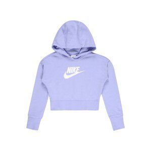 Nike Sportswear Mikina  stříbrně šedá / světle fialová