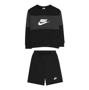 Nike Sportswear Joggingová souprava  šedá / černá / bílá