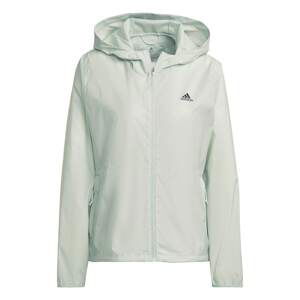 ADIDAS SPORTSWEAR Outdoorová bunda 'Run Fast Zip Solid'  černá / bílá