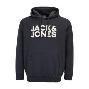 Jack & Jones Plus Mikina  námořnická modř / bílá