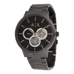 ARMANI EXCHANGE Analogové hodinky  zlatá / černá / stříbrná