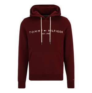 TOMMY HILFIGER Mikina  marine modrá / červená / bordó / bílá