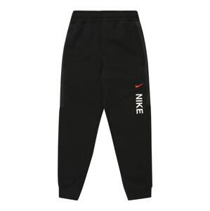 Nike Sportswear Kalhoty  červená / černá / bílá