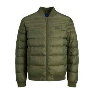 JACK & JONES Přechodná bunda 'JORHERO'  khaki / černá / bílá