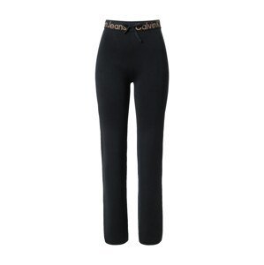 Calvin Klein Jeans Kalhoty  světle hnědá / černá