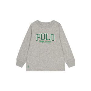 Polo Ralph Lauren Tričko  šedý melír / zelená / bílá