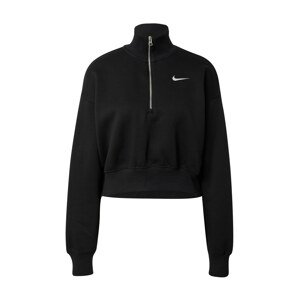 Nike Sportswear Mikina  černá / bílá