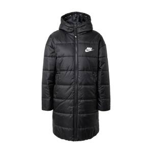 Nike Sportswear Zimní kabát  černá / bílá