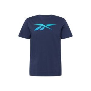 Reebok Sport Funkční tričko  tyrkysová / tmavě modrá