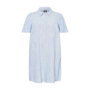 Vero Moda Curve Košilové šaty 'ALIYA'  světlemodrá / bílá