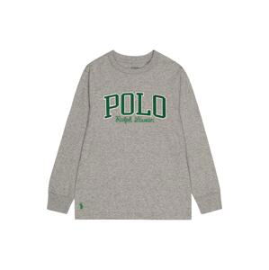 Polo Ralph Lauren Tričko  šedý melír / zelená / bílá