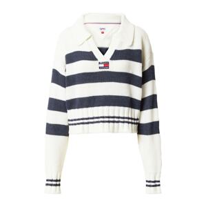 Tommy Jeans Svetr  marine modrá / červená / bílá