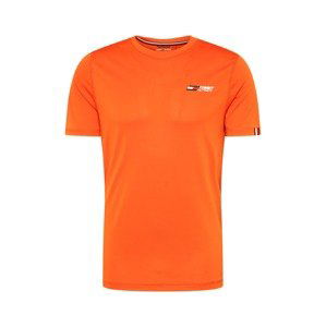 TOMMY HILFIGER Funkční tričko  námořnická modř / oranžová / červená / bílá