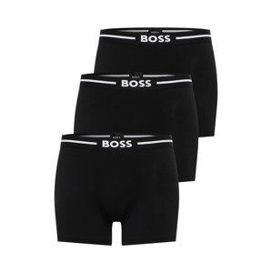 BOSS Black Boxerky 'BoxerBr 3P Bold'  černá / bílá